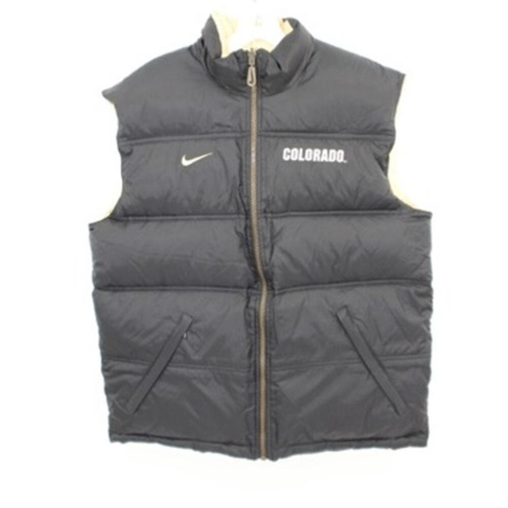 Vintage Nike Reversible Colorado Buffaloes Down Vest Mens Medium